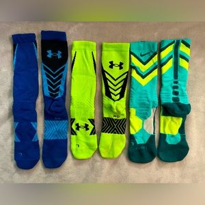 Nike and Under Armour Socks